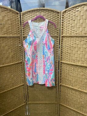Lilly Pulitzer Multi-Color Tropical Print Midi Dress
